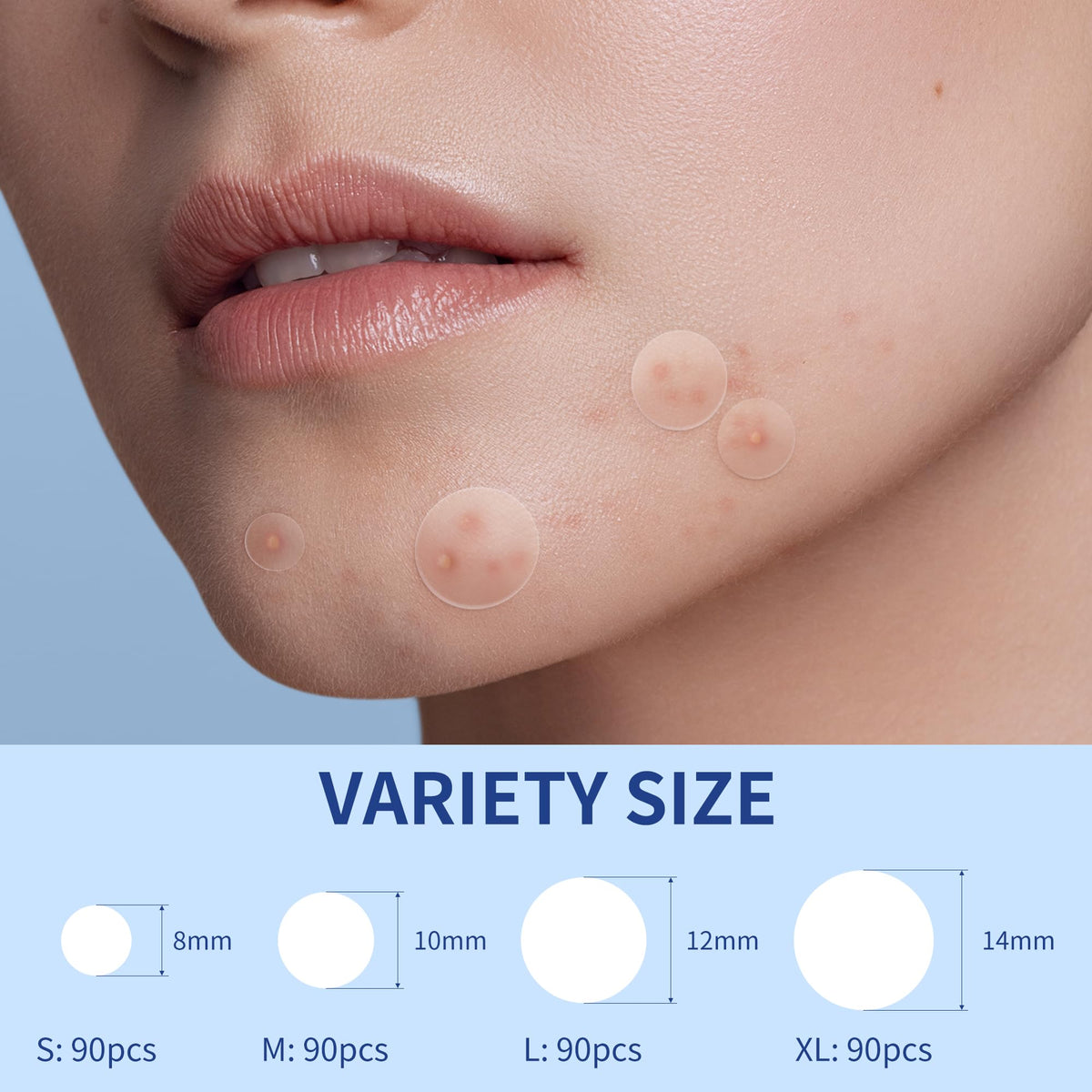 Daolyo Pimple Patches applied on skin