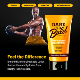 Dare 2B Bald lotion texture on hand