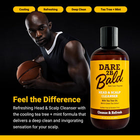DARE TO BE BALD High Time Head & Scalp Cleanser 8 fl oz back view