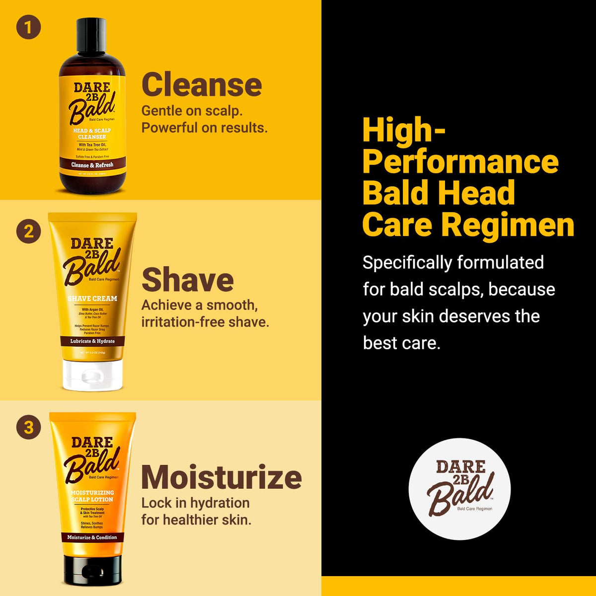 DARE TO BE BALD High Time Head & Scalp Cleanser 8 fl oz lifestyle scene