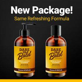 DARE TO BE BALD High Time Head & Scalp Cleanser 8 fl oz side view