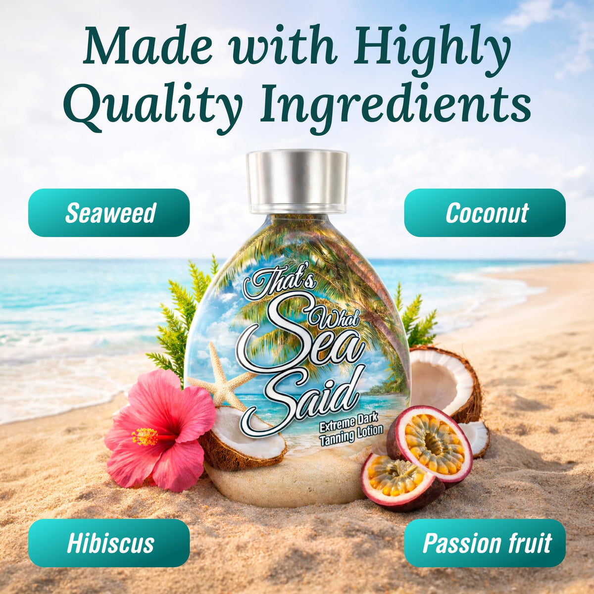 DARK TANS EXCLUSIVE tanning lotion applied to skin