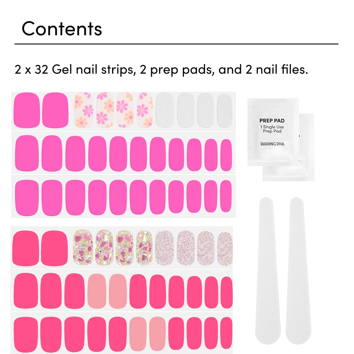 Dashing Diva Bright Pinks Collection packaging