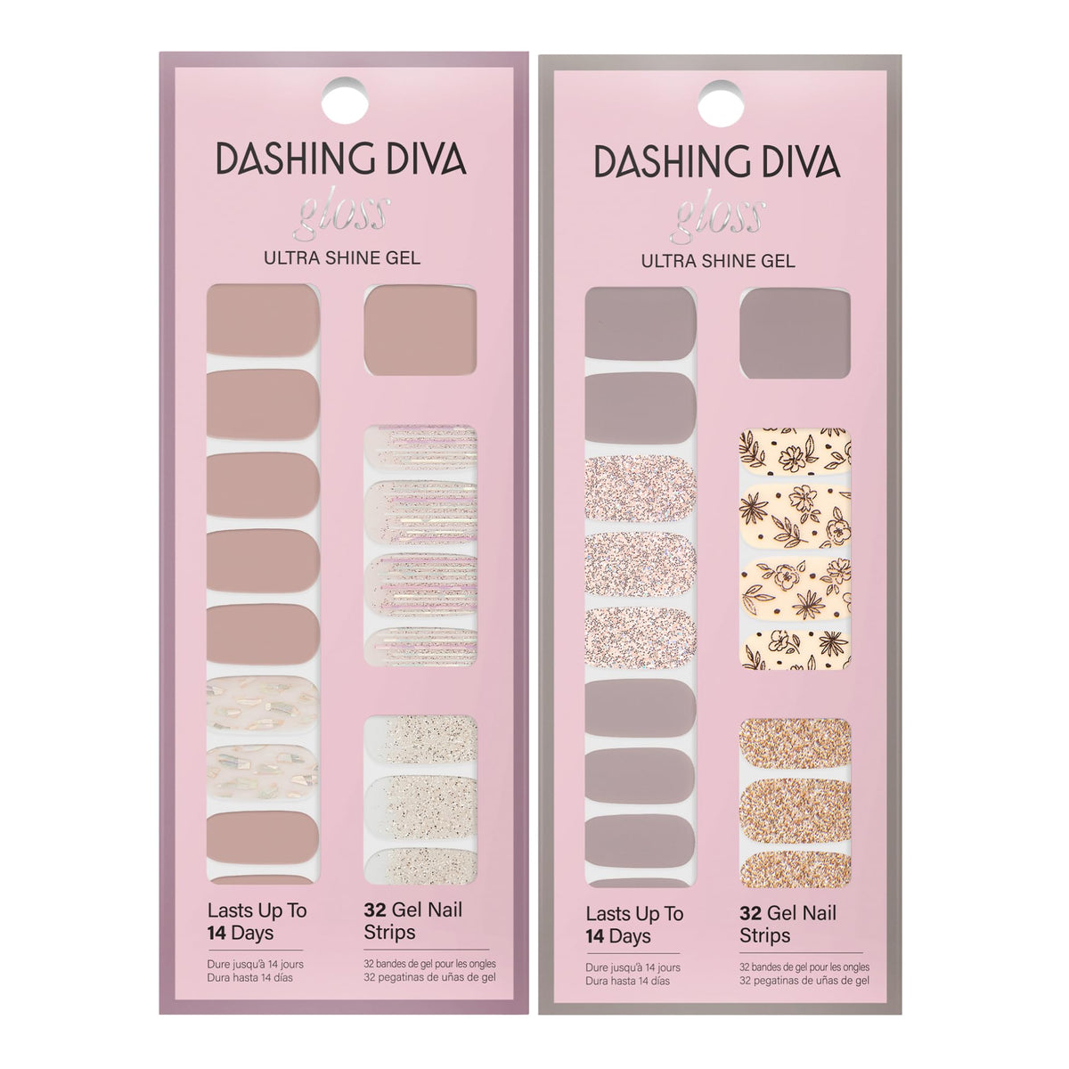 Dashing Diva gel nail strips with glossy finish