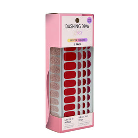 Dashing Diva Gloss Nail Strips 5-in-1 Kit front view with red nail strips