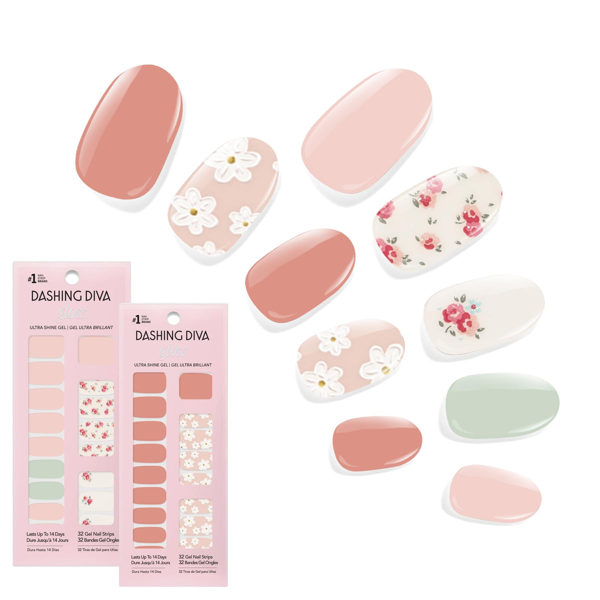 Dashing Diva Gloss Nail Strips Bundle front view showcasing So Very Victorian and Heavens Gate sets