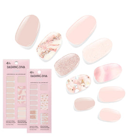 Dashing Diva Gloss Nail Strips Bundle front view with Crystal Clear and Maybe Marble sets