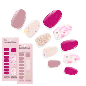 Dashing Diva Gloss Nail Strips Bundle front view with Fleur Flair and Olive Branch designs