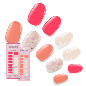 Dashing Diva Gloss Nail Strips Bundle Fruit Punch Petals front view