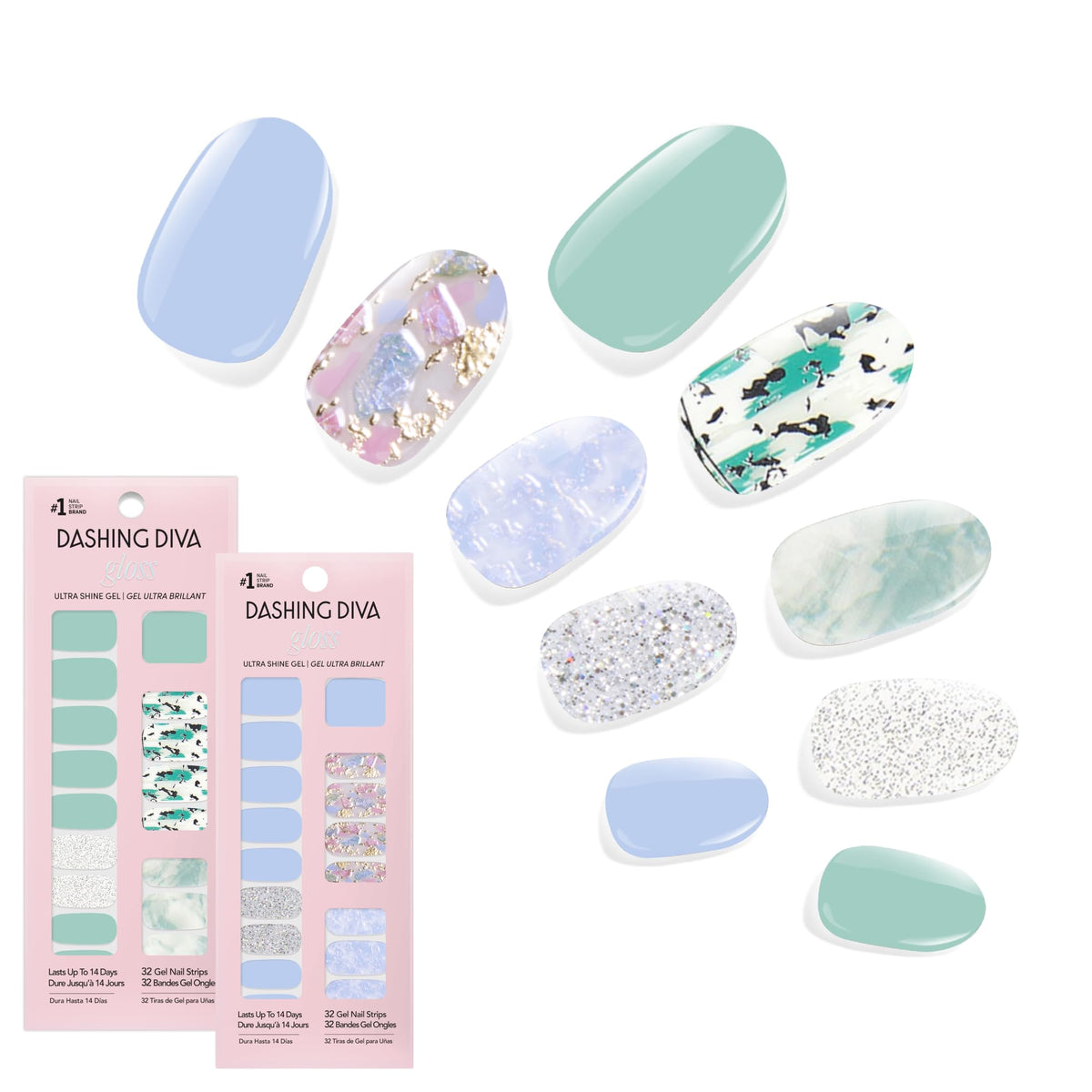 Dashing Diva Gloss Nail Strips Bundle - Spiritual Journey set front view