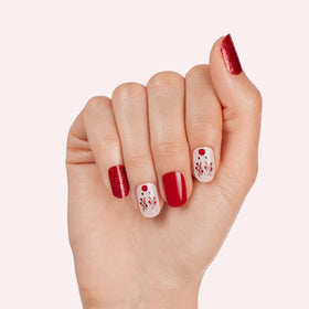 Dashing Diva Gloss Nail Strips Deer Diary application process with prep pad