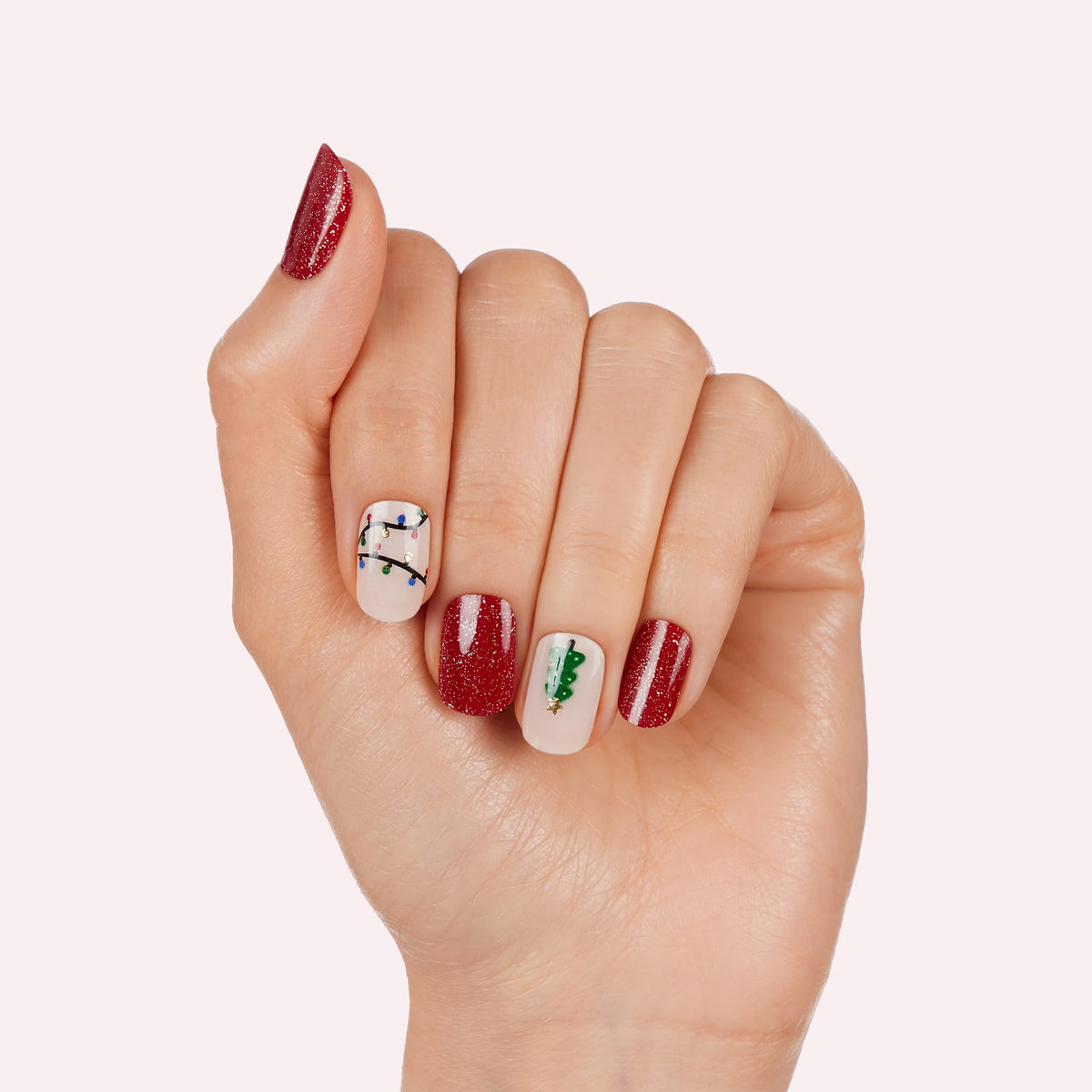 Dashing Diva Gloss Nail Strips Santa Baby nail strips in various designs
