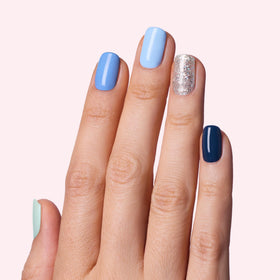 Dashing Diva Gloss Nail Strips showing various nail strip designs