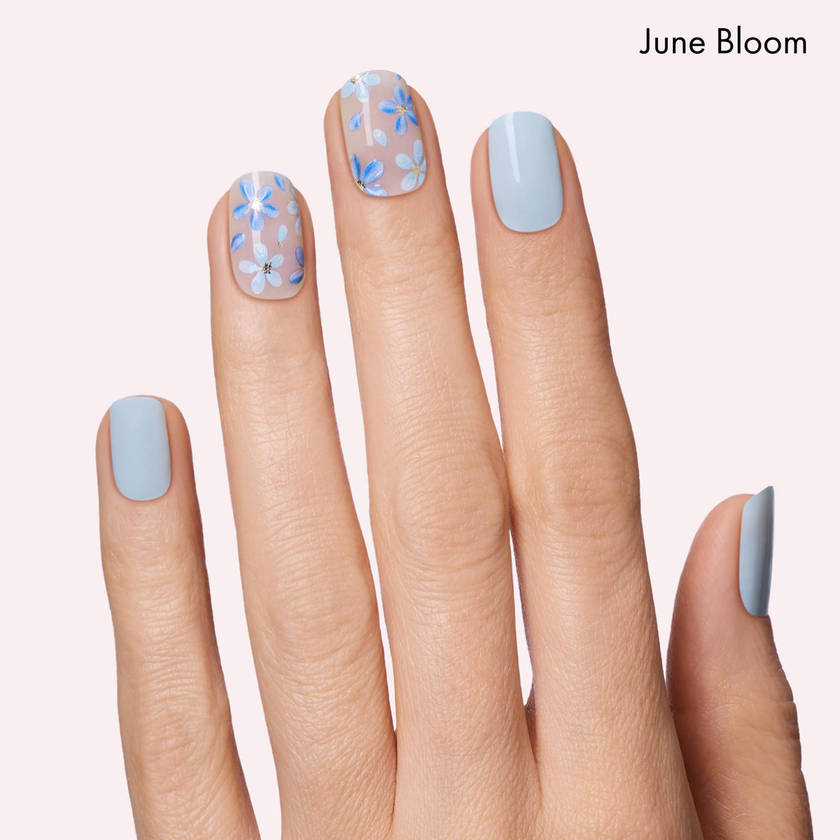 Dashing Diva June Bloom nail strip set close-up