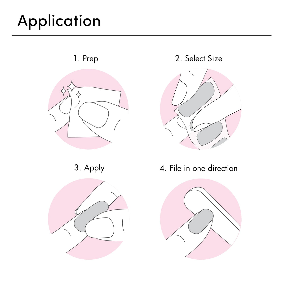 Dashing Diva nail strips application on nails