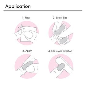 Dashing Diva nail strips application on nails