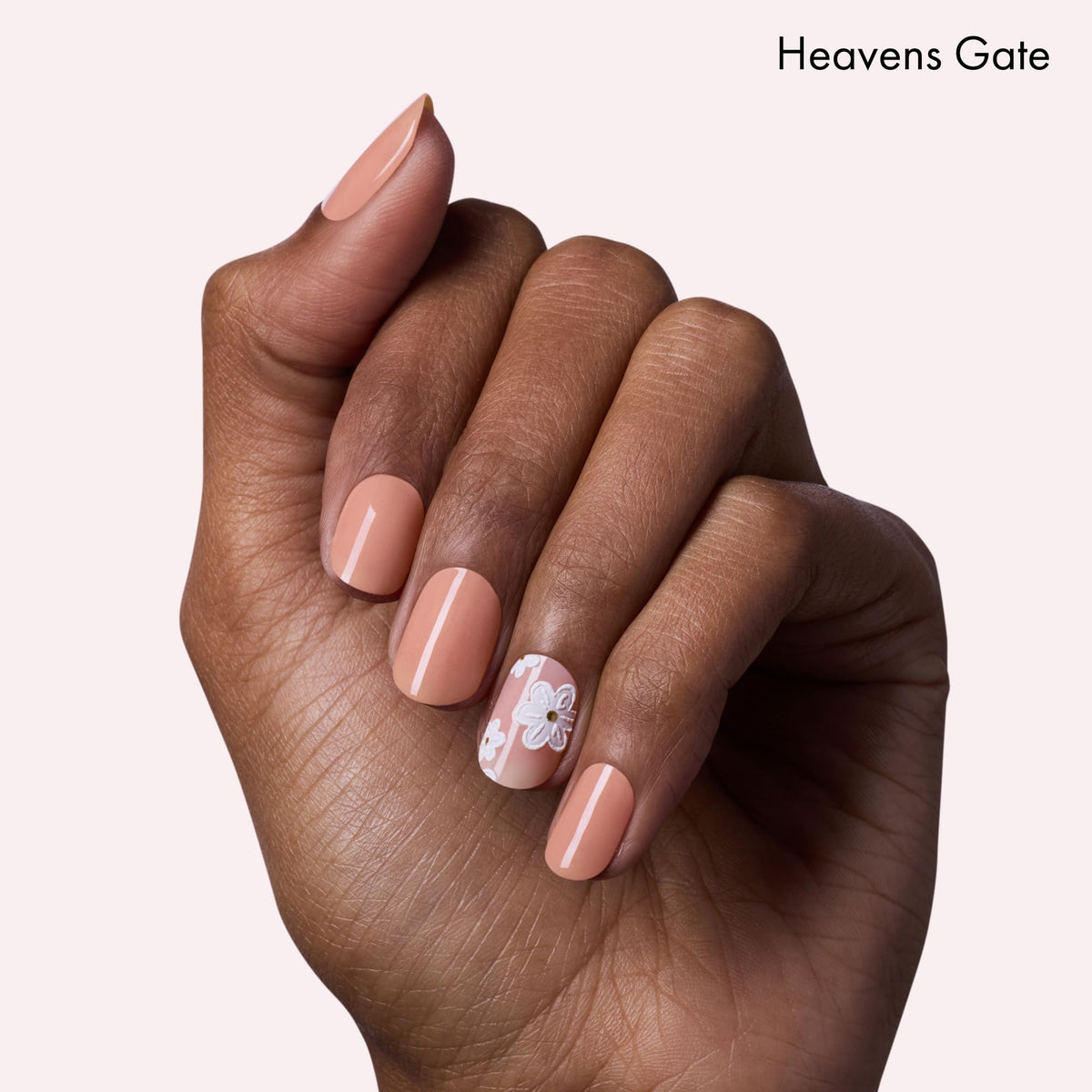 Dashing Diva nail strips application process on nails