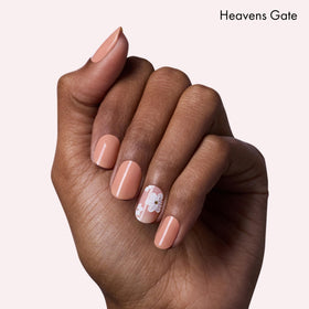 Dashing Diva nail strips application process on nails