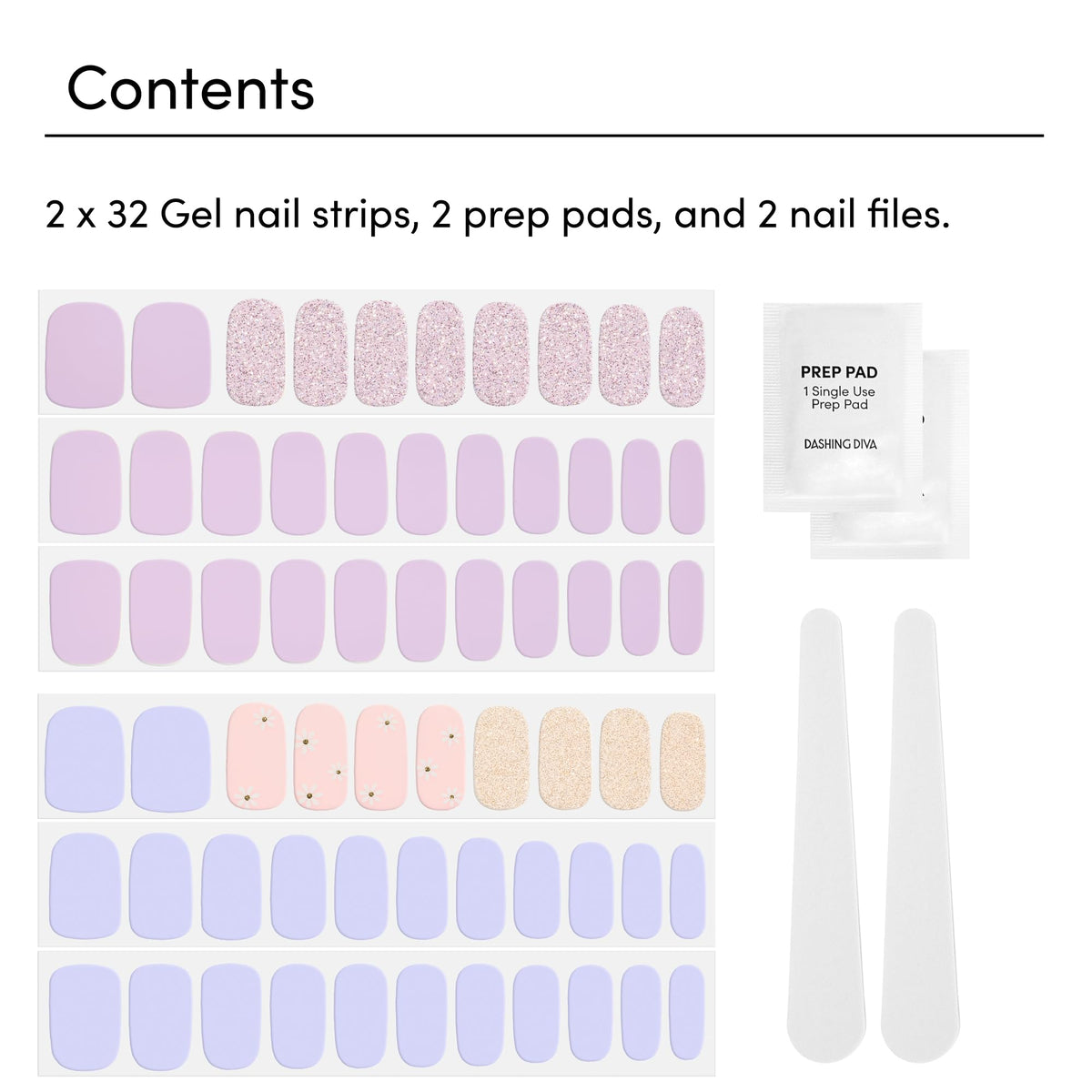 Dashing Diva nail strips application process with prep pad