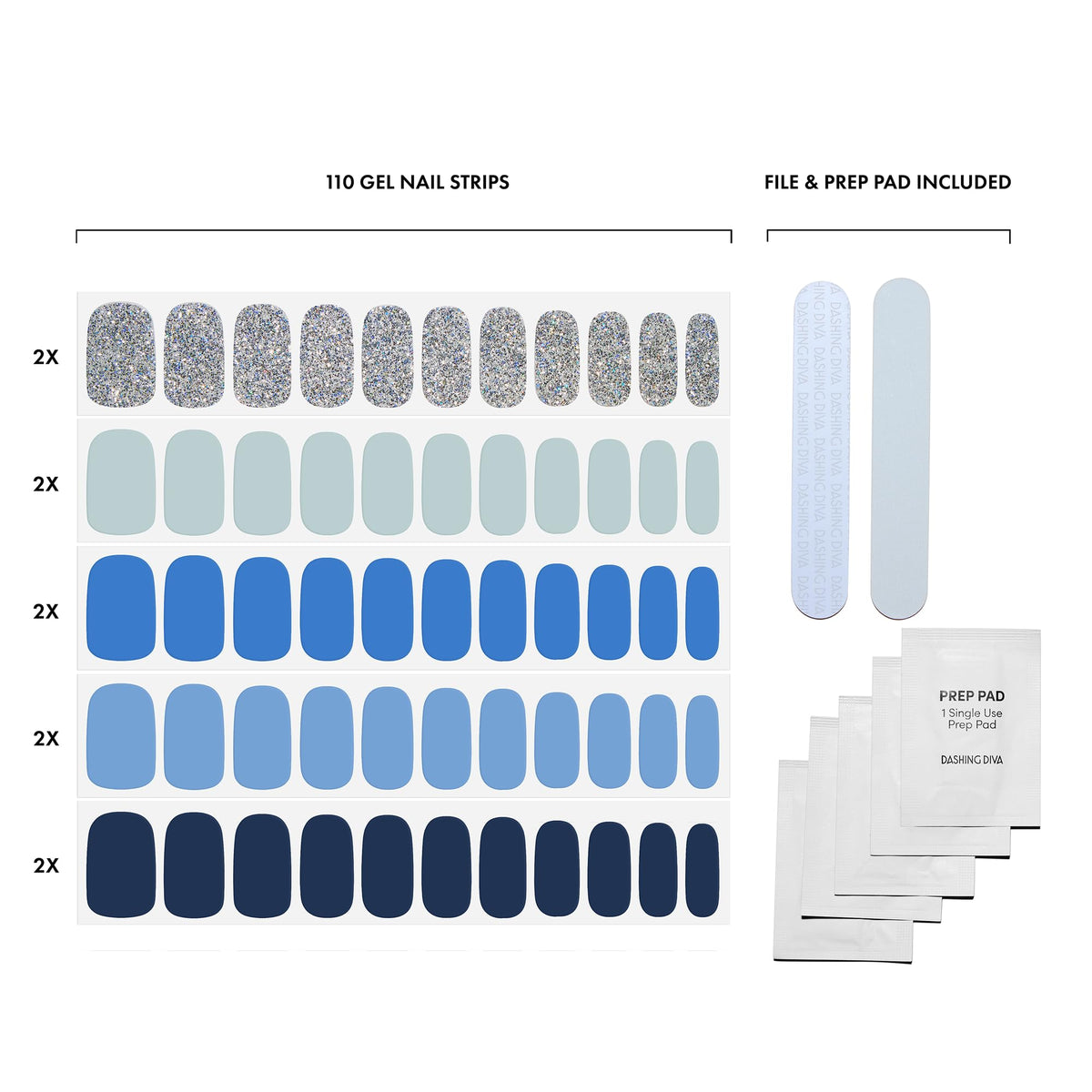 Dashing Diva nail strips application process with prep pads