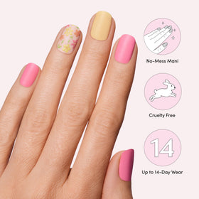 Dashing Diva nail strips applied on nails