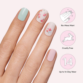 Dashing Diva nail strips showing variety of designs