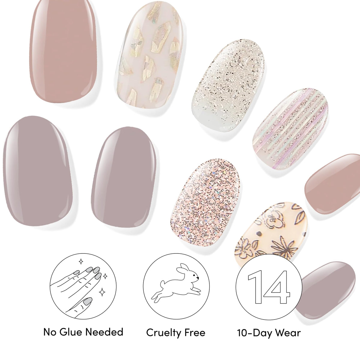 Dashing Diva packaging showing two sets of gel nail strips