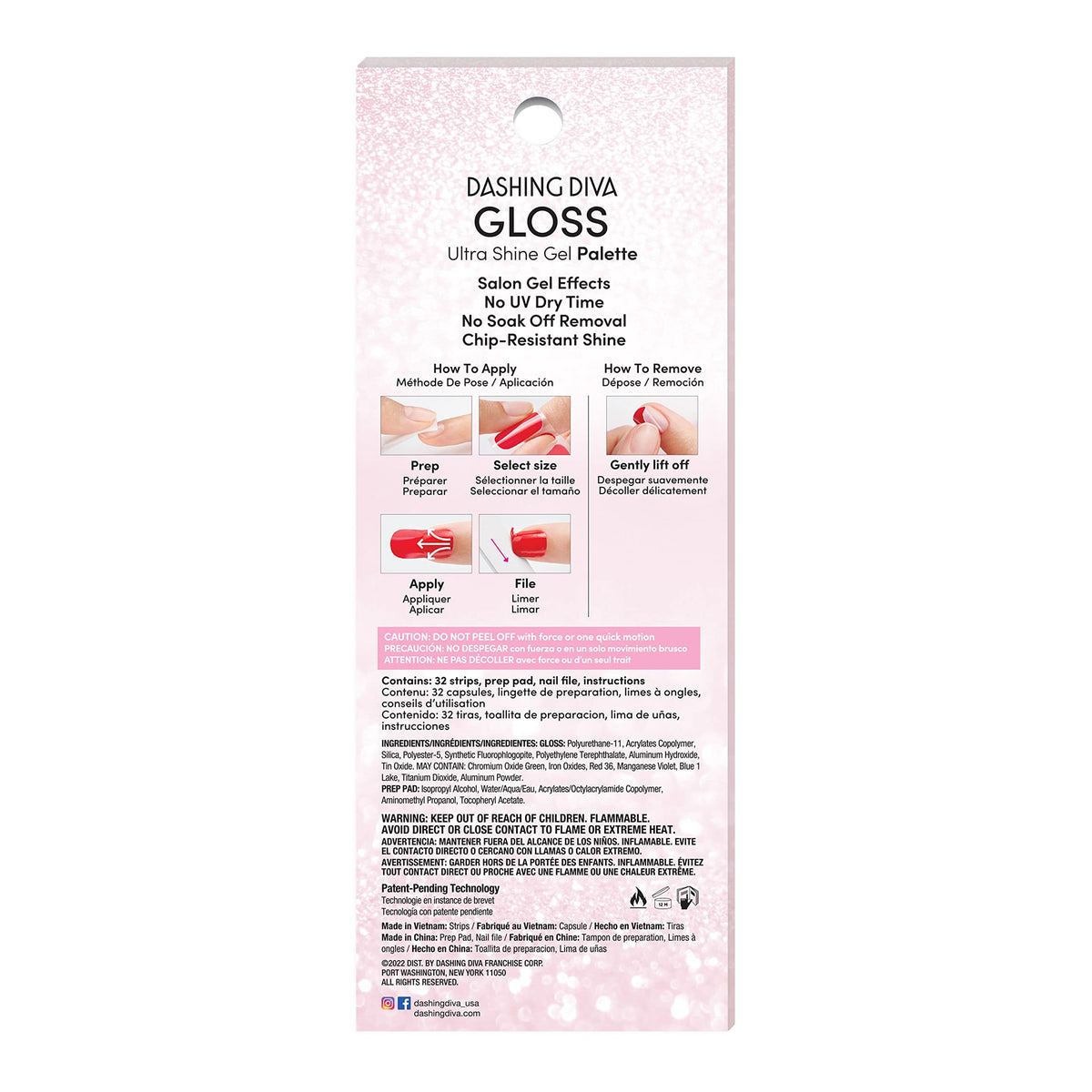 Dashing Diva Peppermint Marvel nail strips packaging