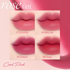 dasique Cream De Rose Tint #06 Ruby Jam swatch on skin