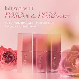 dasique Cream De Rose Tint #06 Ruby Jam with rose petals