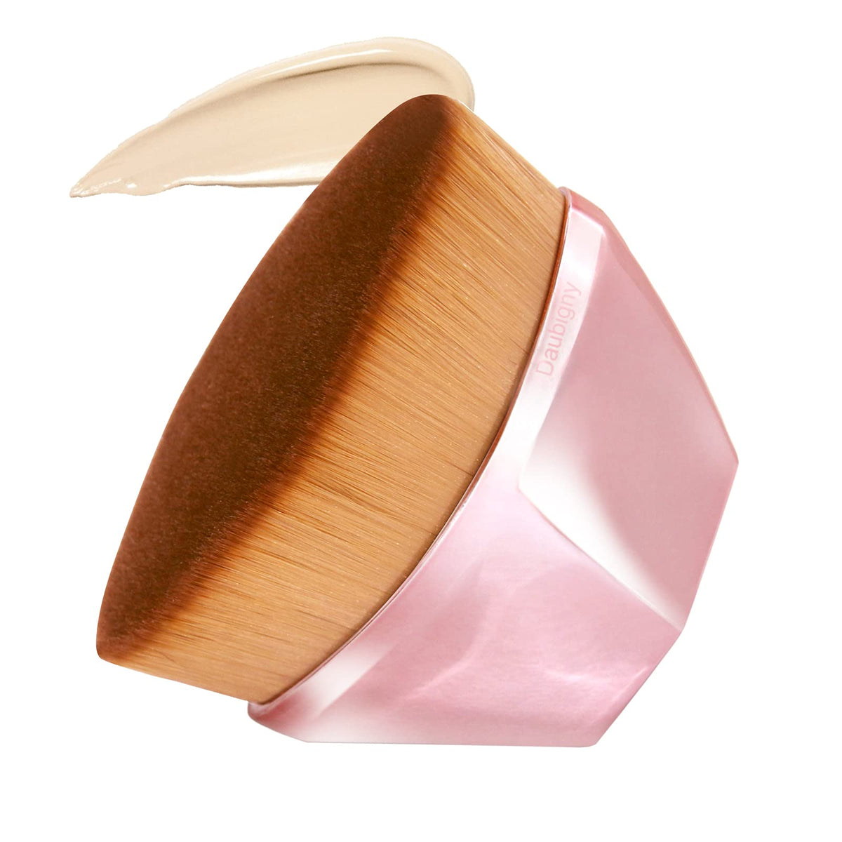 Daubigny Foundation Brush front view with rose golden handle
