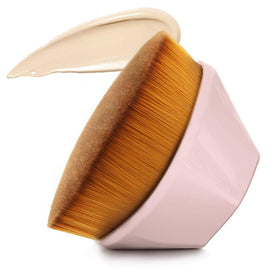 Daubigny Foundation Makeup Brush Flat Top Kabuki in light pink