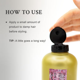 Davines Curl Building Serum back view with ingredients