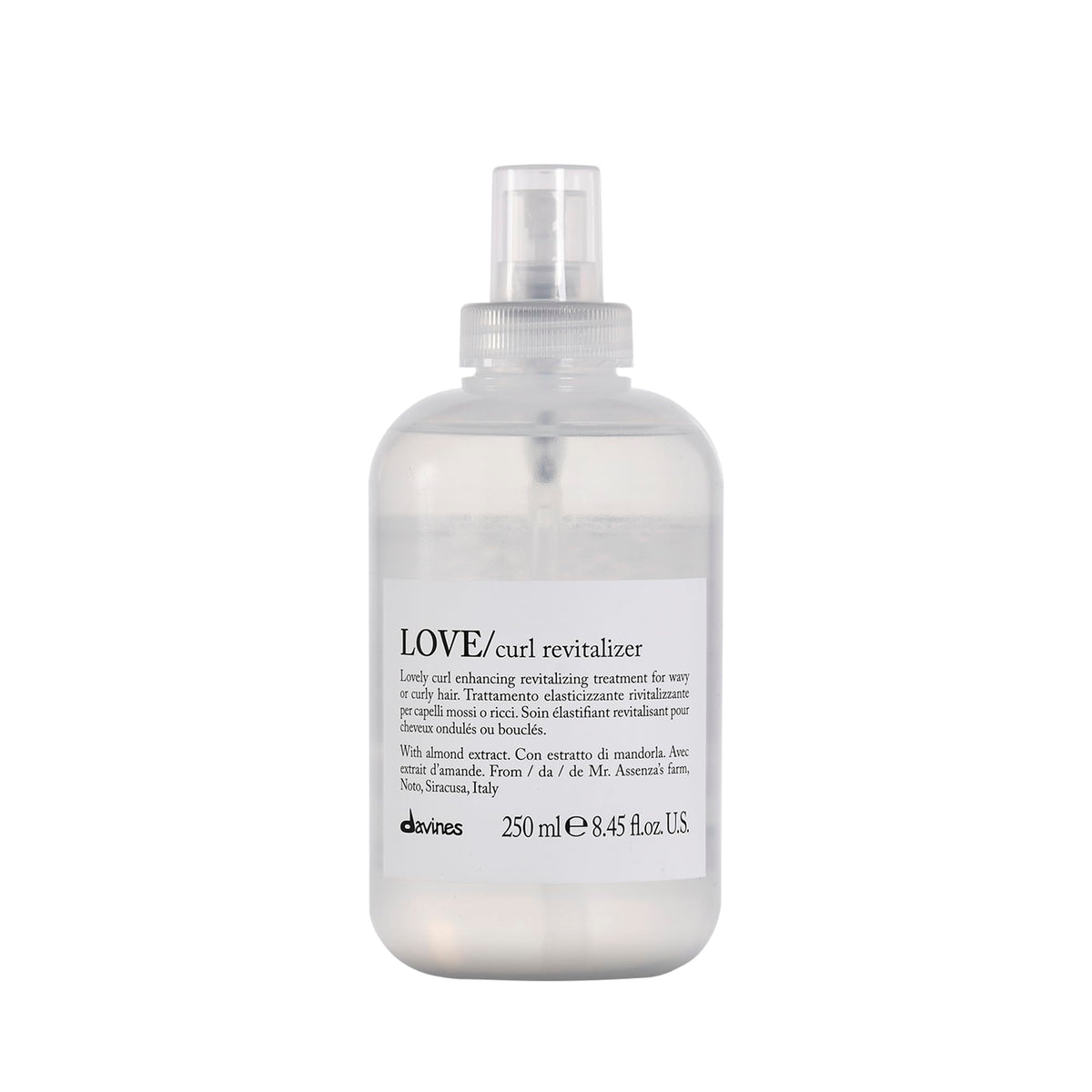 Davines LOVE CURL Anti-Frizz Spray 280g front view