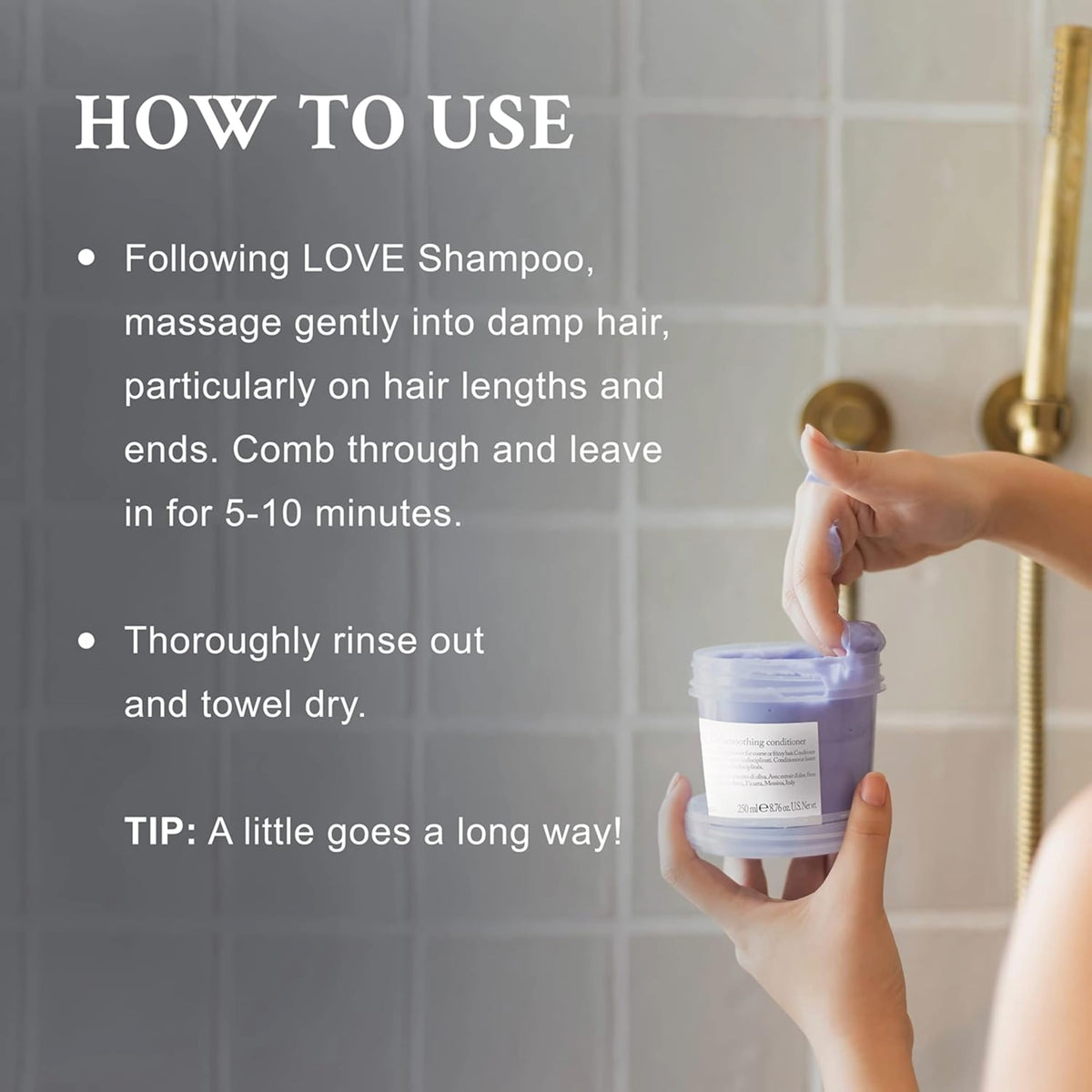 Davines LOVE SMOOTHING Conditioner texture close-up