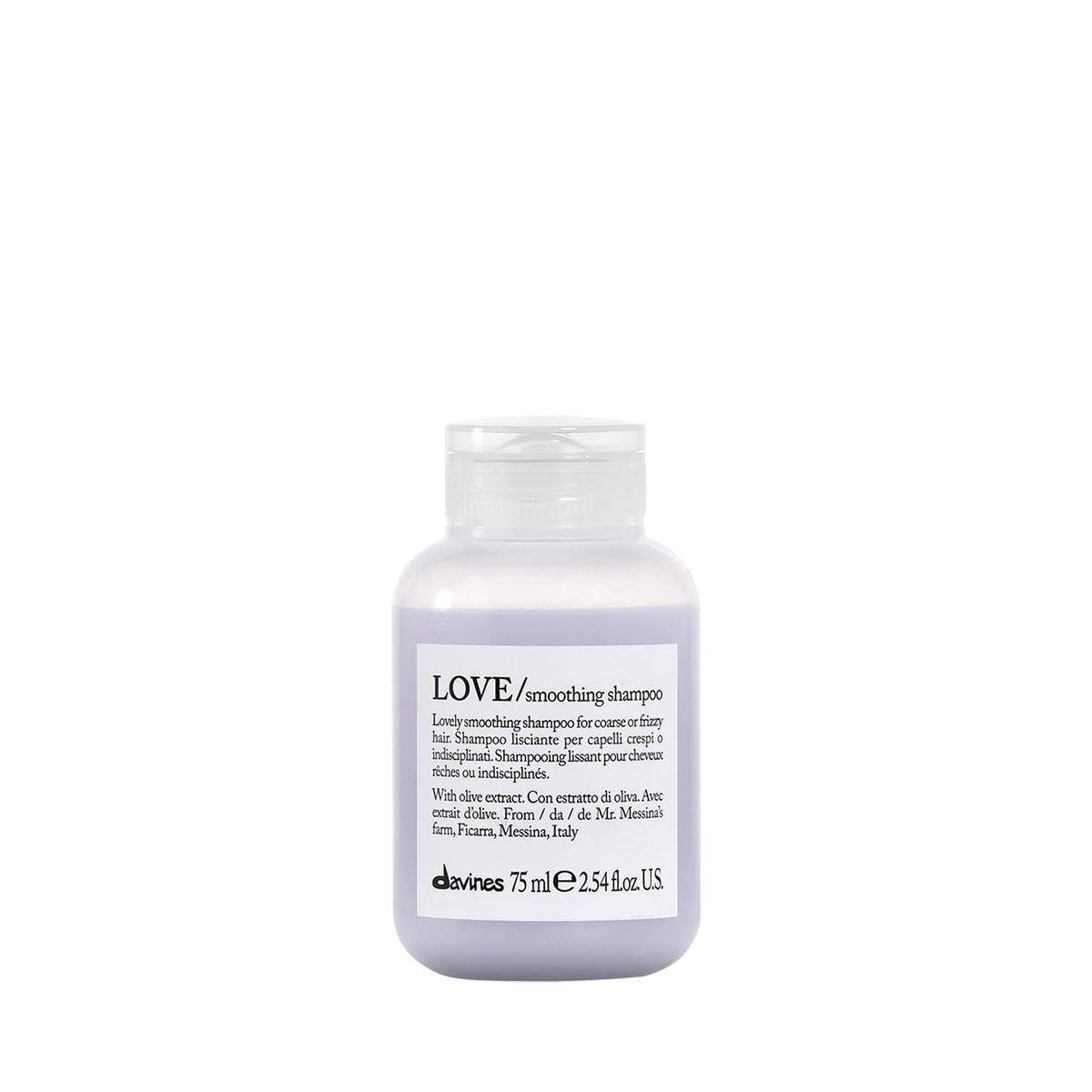 Davines LOVE SMOOTHING Shampoo 91g front view