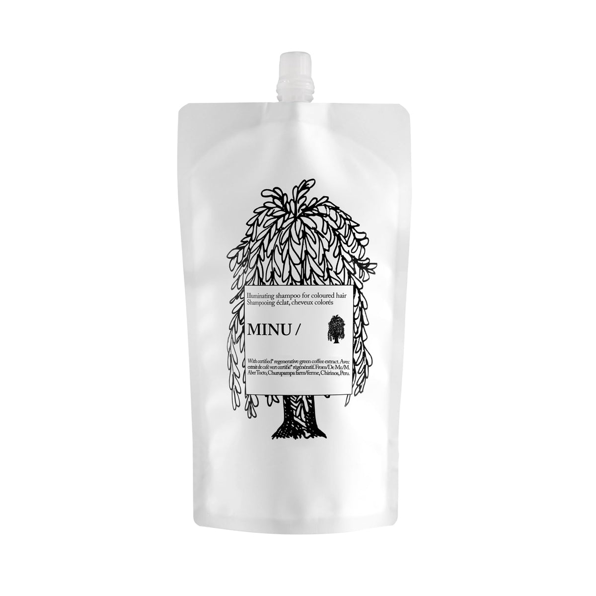 Davines MINU Shampoo 500ml refill pouch front view
