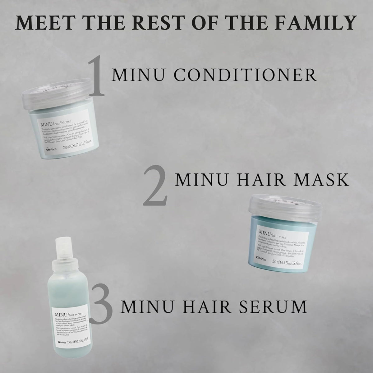 Davines MINU Shampoo 93g showing the texture of the shampoo