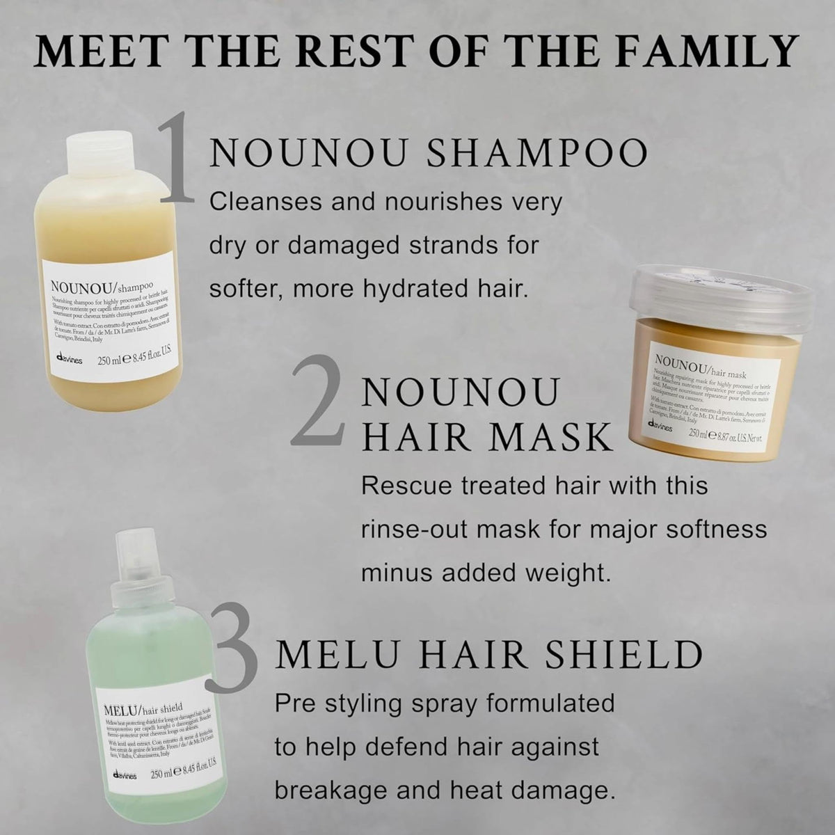 Davines NOUNOU Conditioner 109g packaging details
