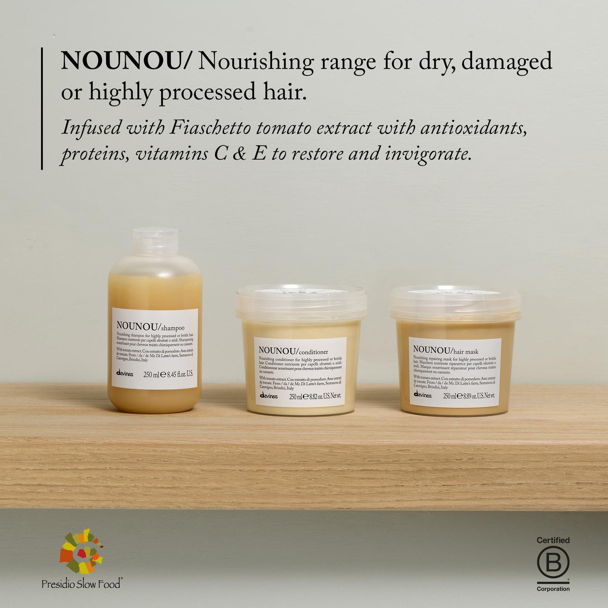 Davines NOUNOU Conditioner cap and opening