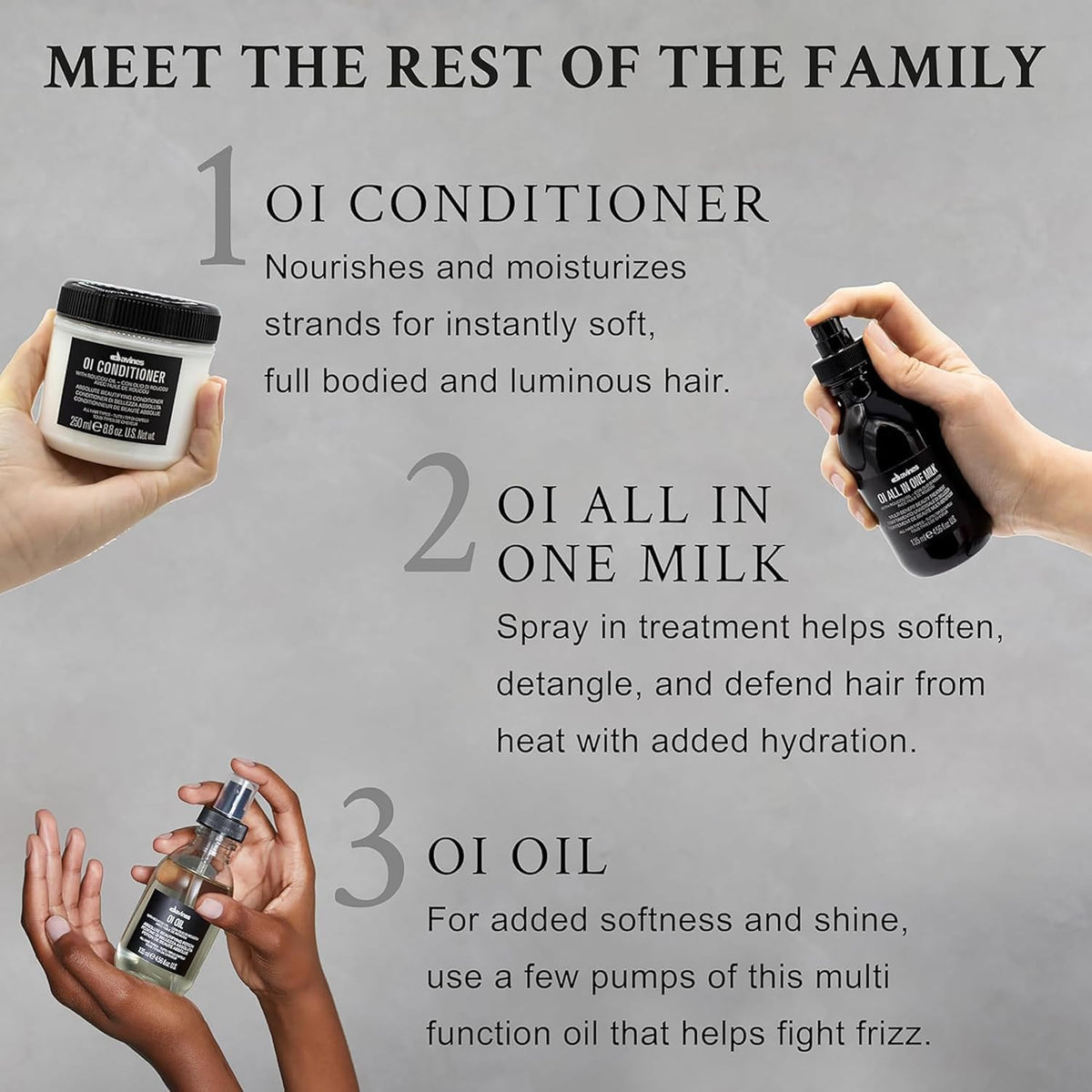 Davines OI Conditioner travel size in a bag
