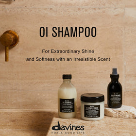 Davines OI Shampoo 330g side view showing packaging
