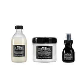 Davines OI Softness & Shine Trio set including shampoo, conditioner, and mini All In One Milk