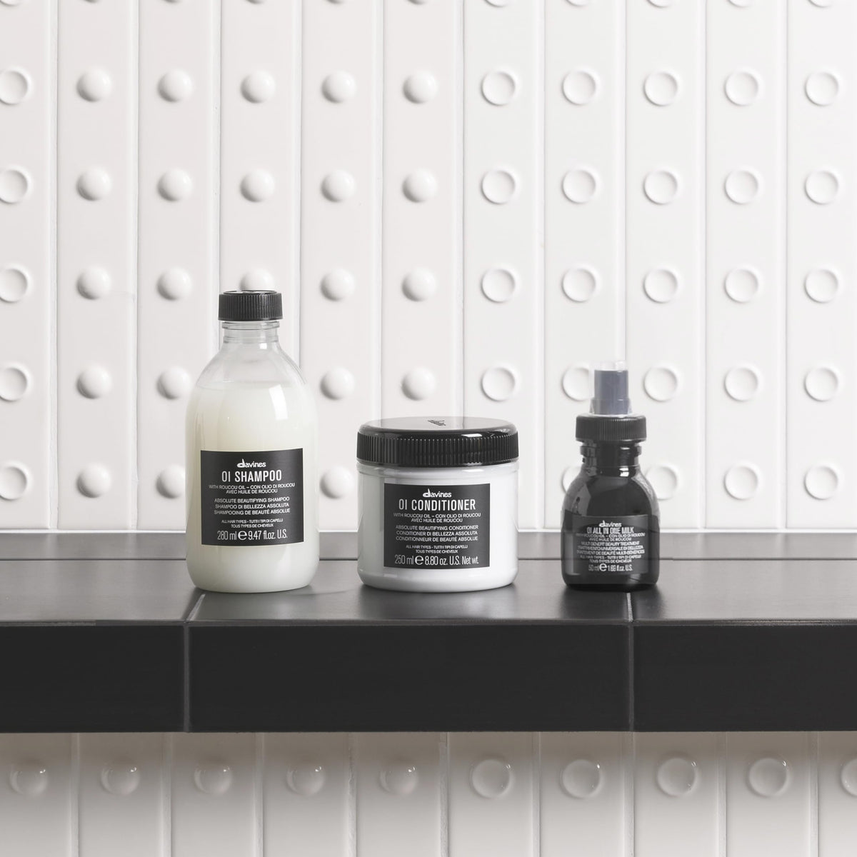 Davines OI Softness & Shine Trio set packaging
