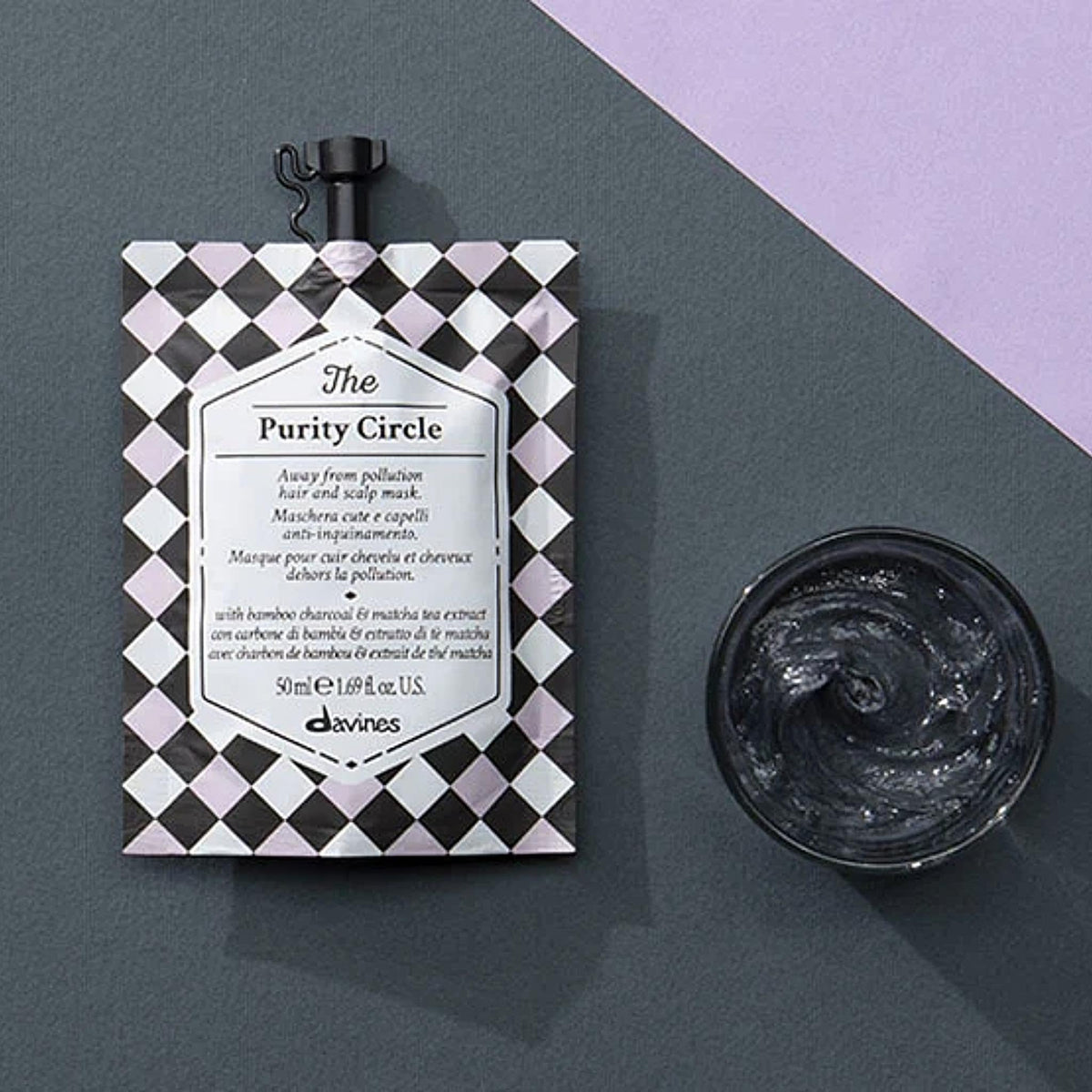 Davines The Purity Circle Hair Mask texture close-up