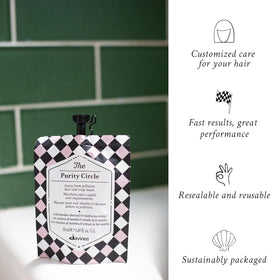 Davines The Purity Circle Hair Mask with Matcha tea and charcoal