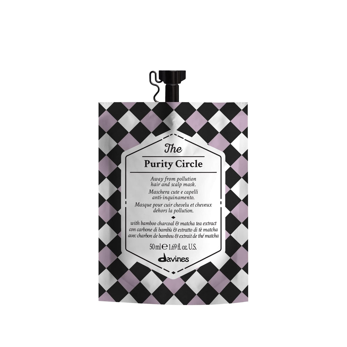 Davines The Purity Circle Revitalizing Hair Mask 45g front view