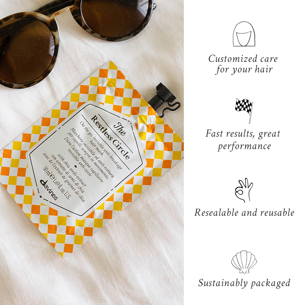 Davines The Restless Circle hair mask texture close-up