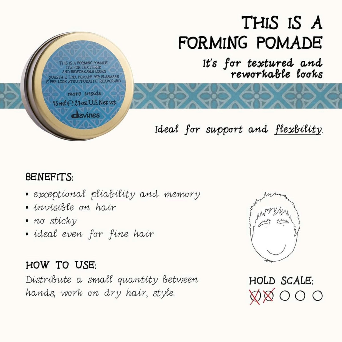 Davines This Is A Forming Pomade 100g texture close-up