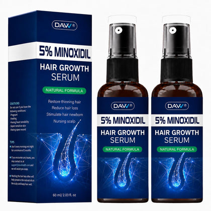 DAVV 5% Minoxidil Spray for Women and Men front view